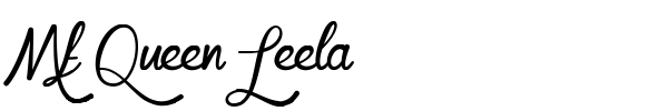 Mf Queen Leela font preview